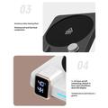 H13 Smart Coffee Mug Warmer with Timer & LED Display - Black