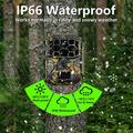 H1W 8K Trail Camera/Wildlife Camera with Solar Panel - WiFi/Bluetooth - Camouflage