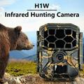 H1W 8K Trail Camera/Wildlife Camera with Solar Panel - WiFi/Bluetooth - Camouflage