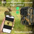 H1W 8K Trail Camera/Wildlife Camera with Solar Panel - WiFi/Bluetooth - Camouflage