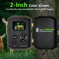 H1W 8K Trail Camera/Wildlife Camera with Solar Panel - WiFi/Bluetooth - Camouflage