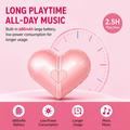 H5 Transformable Heart Shape Bluetooth Speaker 5W - Pink
