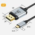 HD022 USB-C to DisplayPort Cable - 1.8m - Black