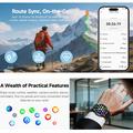 HD350 Pro Outdoor Smart Watch with 6-Satellite Positioning - Black