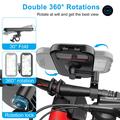 HL-159 Waterproof Motorcycle/Bike Phone Holder - 4.7"-6.8" - Black