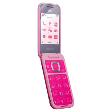 HMD Barbie 4G Flip Phone - Power Pink