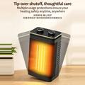 HQ29-290B 1500W PTC Ceramic Desktop Heater with Oscillation - Black