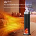 HQ30-300B 2000W PTC Ceramic Tower Heater with 3D Flame Effect - Black