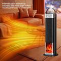 HQ30-300B 2000W PTC Ceramic Tower Heater with 3D Flame Effect - Black