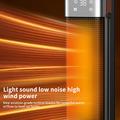 HQ30-300B 2000W PTC Ceramic Tower Heater with 3D Flame Effect - Black