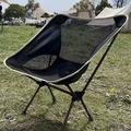 HS-334 Outdoor Camping Moon Chair - Black / Grey