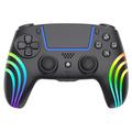 HS-PS5230 6-Axis Gyroscope RGB Wireless Game Controller for PlayStation 5/PC - Black
