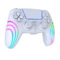 HS-PS5230 6-Axis Gyroscope RGB Wireless Game Controller for PlayStation 5/PC - White