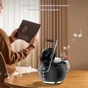 HT-571 5-in-1 Magnetic Wireless Charger with Bluetooth Speaker & Night Light - Black