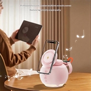 HT-571 5-in-1 Magnetic Wireless Charger with Bluetooth Speaker & Night Light - Pink