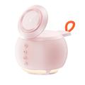 HT-571 5-in-1 Magnetic Wireless Charger with Bluetooth Speaker & Night Light - Pink