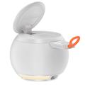 HT-571 5-in-1 Magnetic Wireless Charger with Bluetooth Speaker & Night Light - White