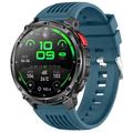 HT33 Health Monitoring Bluetooth Smartwatch with Danish Language - 1.7" IPS Display - Blue