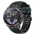 HT37 Fitness Smartwatch with Heart Rate/Blood Pressure Monitor - Blue Camouflage