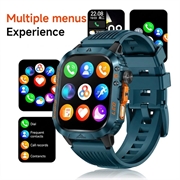 HT46 Waterproof Sports Smart Watch with 1200mAh Battery - Blue