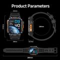 HT46 Waterproof Sports Smart Watch with 1200mAh Battery - Blue