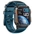 HT46 Waterproof Sports Smart Watch with 1200mAh Battery - Blue