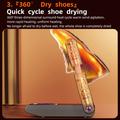HXQ-02 360 Circulation Foldable Electric Shoe Dryer 150W - Grey