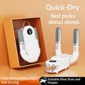 HXQ-07 Foldable Shoe Dryer with Smart Timer - 130W - White