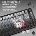 HXSJ X81 81-Key Tri-Mode Mechanical Keyboard - Black