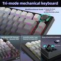 HXSJ X81 81-Key Tri-Mode Mechanical Keyboard - Black