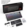 HXSJ X81 81-Key Tri-Mode Mechanical Keyboard - Black