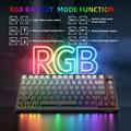 HXSJ X81 81-Key Tri-Mode Mechanical Keyboard - Black