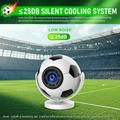 HY300F Football Shape Portable Projector - WiFi 6, Android 14 - White / Black