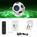 HY300F Football Shape Portable Projector - WiFi 6, Android 14 - White / Black