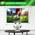 HY300F Football Shape Portable Projector - WiFi 6, Android 14 - White / Black