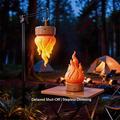 HZ-K03A LED Flame-Effect Night Light with Timer - Orange