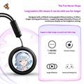 HZ02 1.48" Smart Display Badge - Bluetooth 5.0, GIF/Video Support, RGB Effects - Black