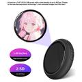 HZ02 1.48" Smart Display Badge - Bluetooth 5.0, GIF/Video Support, RGB Effects - Black