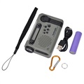 HanRongDa HRD-900 Camping Radio with Flashlight and SOS Alarm - Orange