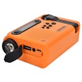 HanRongDa HRD-900 Camping Radio with Flashlight and SOS Alarm - Orange