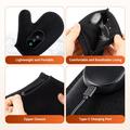 Hand Massager Glove with Red Light & Heat - 24 LED Beads, 3 Vibration Modes & LCD Controller