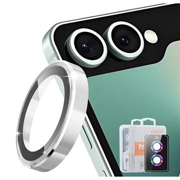 Samsung Galaxy Z Flip8 Hat Prince Camera Lens Tempered Glass Protector - Silver
