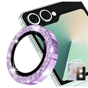 Samsung Galaxy Z Flip8 Hat Prince Glitter Camera Lens Protector - Purple