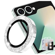Samsung Galaxy Z Flip8 Hat Prince Glitter Camera Lens Protector - Silver