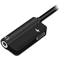 Hat Prince HC-13 USB-C / 3.5mm & Type-C Audio Adapter - Black