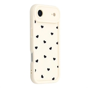 iPhone Air Heart Pattern Shockproof TPU Case with Raised Edges