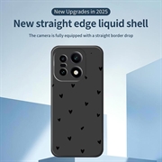 OnePlus 15 Heart Pattern Slim TPU Case - Black