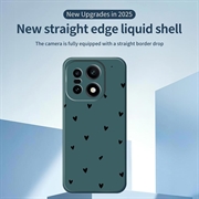 OnePlus 15 Heart Pattern Slim TPU Case - Groen / Zwart