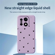 OnePlus 15 Heart Pattern Slim TPU Case - Purple / Black
