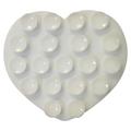 Heart-Shaped Adhesive Silicone Suction Cup Phone Holder